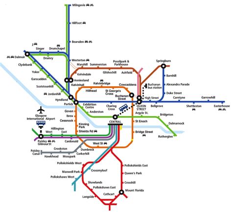 New Subway Glasgow Map 2022