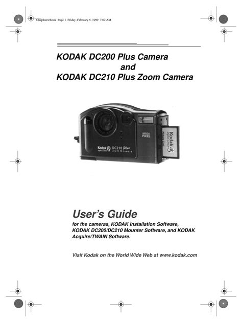 KODAK DC200 PLUS DIGITAL CAMERA USER MANUAL | ManualsLib