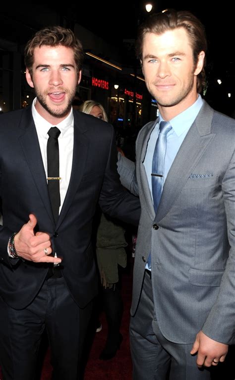 Liam Hemsworth Shows Up to Support Brother Chris Hemsworth at Thor: The ...