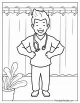 22 Doctor & Nurse Coloring Pages Free PDF Printables sketch template