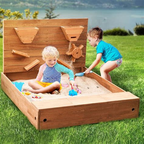 Wood Sandbox With Cover - Ideas on Foter