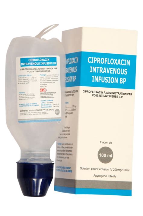 Ciprofloxacin Intravenous Infusion at best price in Mumbai