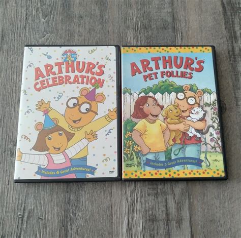 Arthur DVD Lot Of 2 Arthurs Celebration & Arthur's Pet Follies 7 ...