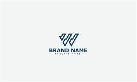 W Logo Design Template Vector Graphic Branding Element. 10814116 Vector ...