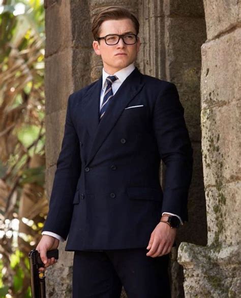 Pin by Britney Cooper on Taron Egerton | Kingsman suits, Kingsman style, Mens outfits