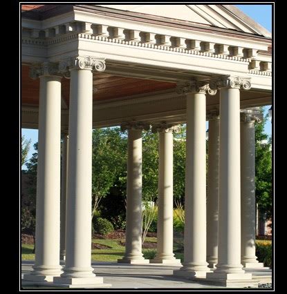 Exterior Classic Stone Columns - Architectural Textured and Colored Structural Columns