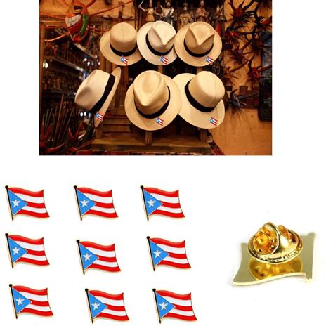 Lot Of 10 Puerto Rico Flag Lapel Pin 0.5" Puerto Rican Pinback Hat Cap Tie Badge | Flag lapel ...