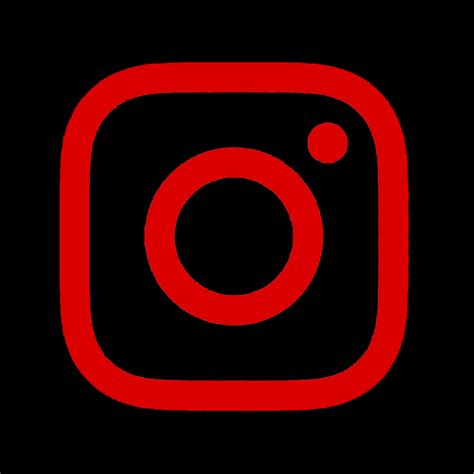 Red and Black Instagram App Icon