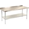 Stainless Steel Work Benches | Stainless Steel Workbench with Backsplash | Aero Manufacturing ...