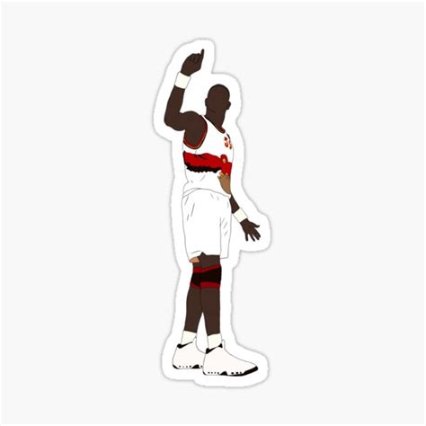 "Dikembe Mutombo Finger Wag" Sticker for Sale by RatTrapTees | Redbubble