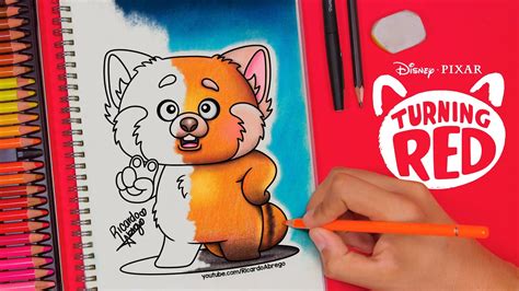 Cómo dibujar a la PANDA de TURNING RED - CLASES DE DIBUJO CON RICARDO - YouTube