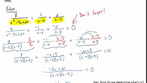 How To Solve Rational Equations With Fractions - Tessshebaylo