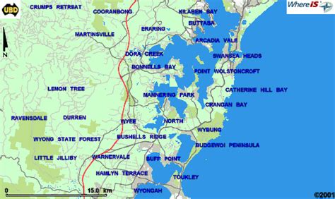 Central Coast Nsw Map - Go-images Web