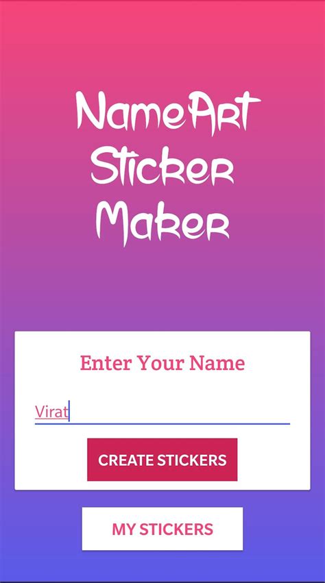 Name Sticker Maker - Chat Stickers for Android - Download