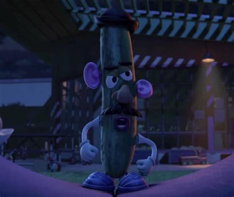 In Toy Story 3 (2010), Mr.Potato turns himself into a pickle for a ...