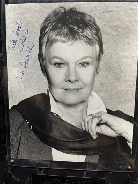 James Bond Boss M Judi Dench Autographed Photo From Goldeneye - Etsy