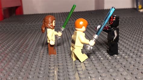 Lego - Darth maul vs obi wan & qui gon - YouTube