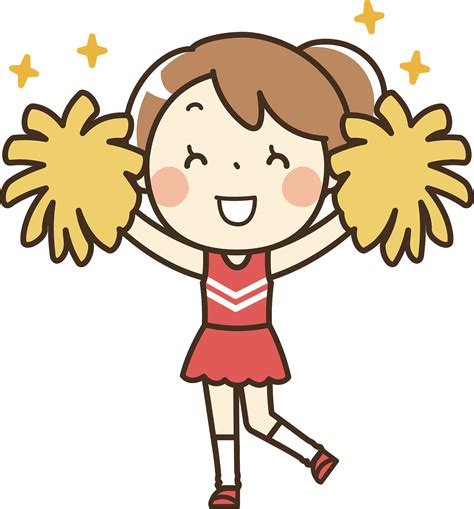 Children Cheerleader Clipart