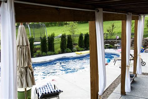 How to Hang Outdoor Drapes, DIY Outdoor Curtain Rods | Polka Dot Chair