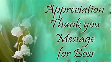 Gratitude Appreciation Thank You Message For Boss