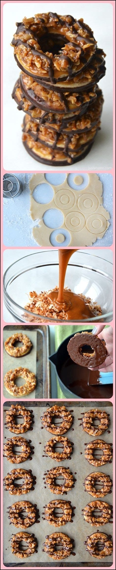 Homemade Samoas Girl Scout Cookies Recipe | Girl scout cookies recipes ...