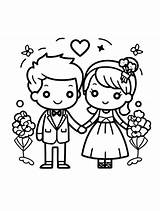 無料の印刷可能な結婚式のぬりえ  GBcoloring sketch template