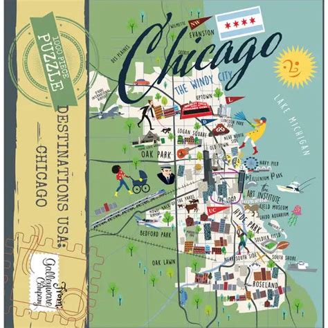 Chicago 1000 Piece Jigsaw Puzzle – Galleyware Company