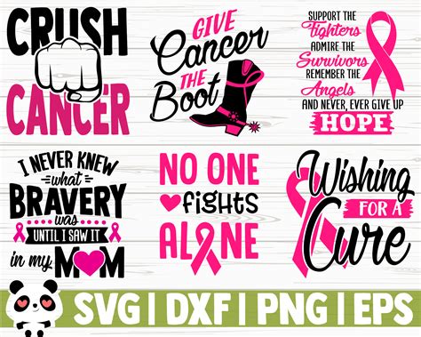 50 Breast Cancer Awareness Quotes Bundle By CreativeDesignsLLC | TheHungryJPEG