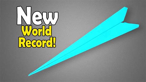 How to Make the New World Record Paper Airplane || How to Make a World Record Paper Airplane ...