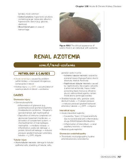 Renal azotemia | Osmosis