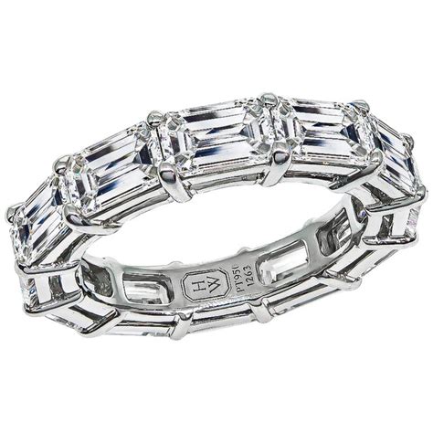 Harry Winston Diamond Platinum Eternity Wedding Band at 1stdibs