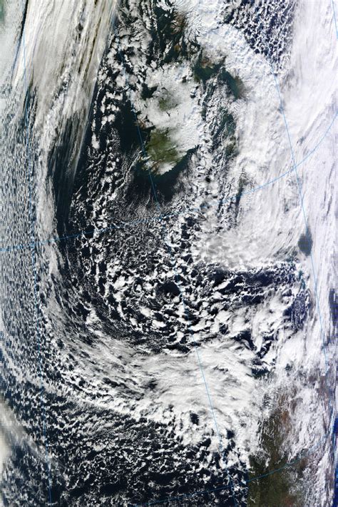 Weather Dynamics: Satellite Images of Snow Cover in Europe