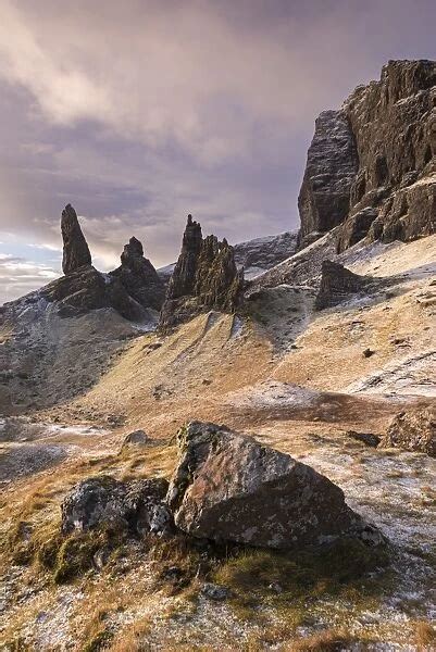 The Old Man of Storr on a winter morning, Isle of Skye (Photos Framed, Prints,...) #14654968