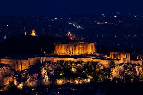 Acropolis at night Foto & Bild | fotos, city, world Bilder auf ...