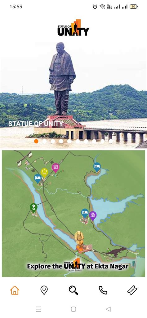 Statue Of Unity Attractions Map