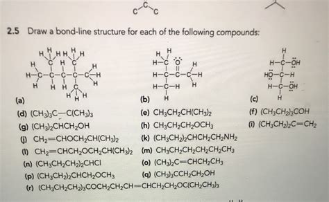 Draw A Bond Line Structure For The Following Compound | PIXMOB