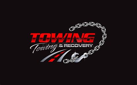 Illustration Vector Graphic of Towing Truck Service Logo Design Suitable for the Automotive ...