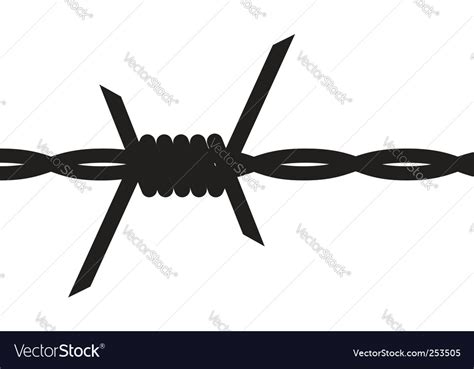 Barbed wire Royalty Free Vector Image - VectorStock