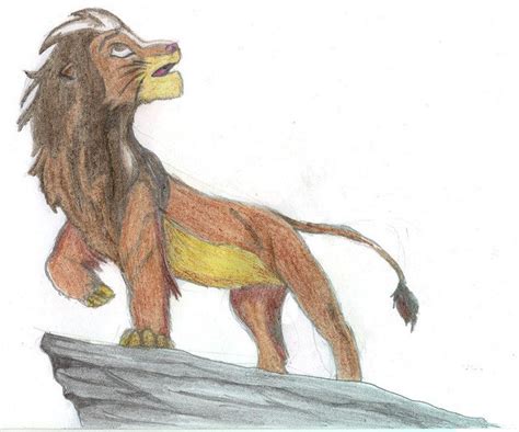 Simba on Pride Rock (The Lion King) | This piece was inspire… | Flickr