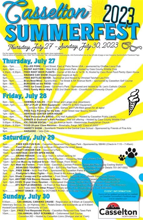 Summerfest Schedule 2024 - Ilsa Raquel