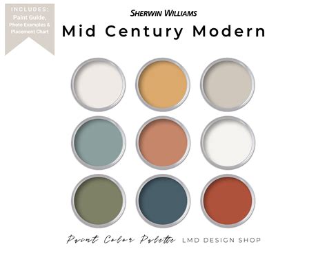 Sherwin Williams MID-CENTURY MODERN Color Palette | lupon.gov.ph