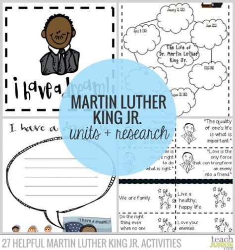 27 Helpful Martin Luther King Jr. Activities - Teach Junkie