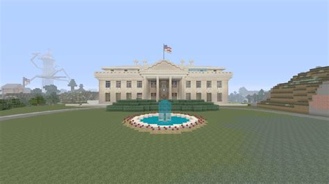 Rebuilt the White House to actual scale this time : r/Minecraft