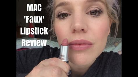 MAC 'FAUX' Lipstick Review - YouTube