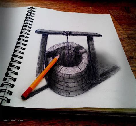 50 Beautiful 3D Drawings - Easy 3D Pencil drawings and Art works