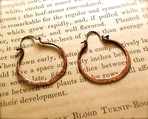 Copper Hoop Earrings with Silver Ear Wires | Copper hoops fo… | Flickr