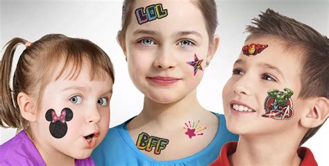 Temporary Tattoos for Boys & Girls | Party City