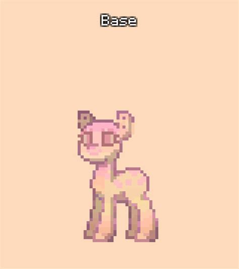 ╮Pony town Base Skin 🌸 | Skema warna, Kuda, Warna