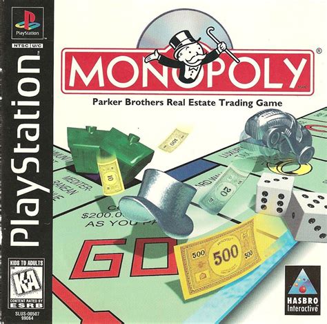 Monopoly (1997) PlayStation box cover art - MobyGames