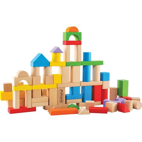 Playskool 80-Piece Wooden Building Blocks - Walmart.com - Walmart.com